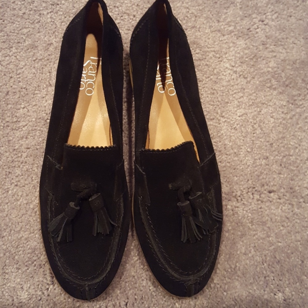 Franco Sarto Woman's Black Suede Loafer - Picture 4 of 4